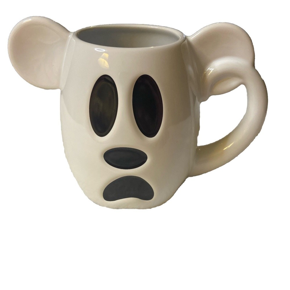 Disney‎ Parks 2018 Halloween Mickey Mouse Ghost Boo To You Coffee Mug Vhtf Rare